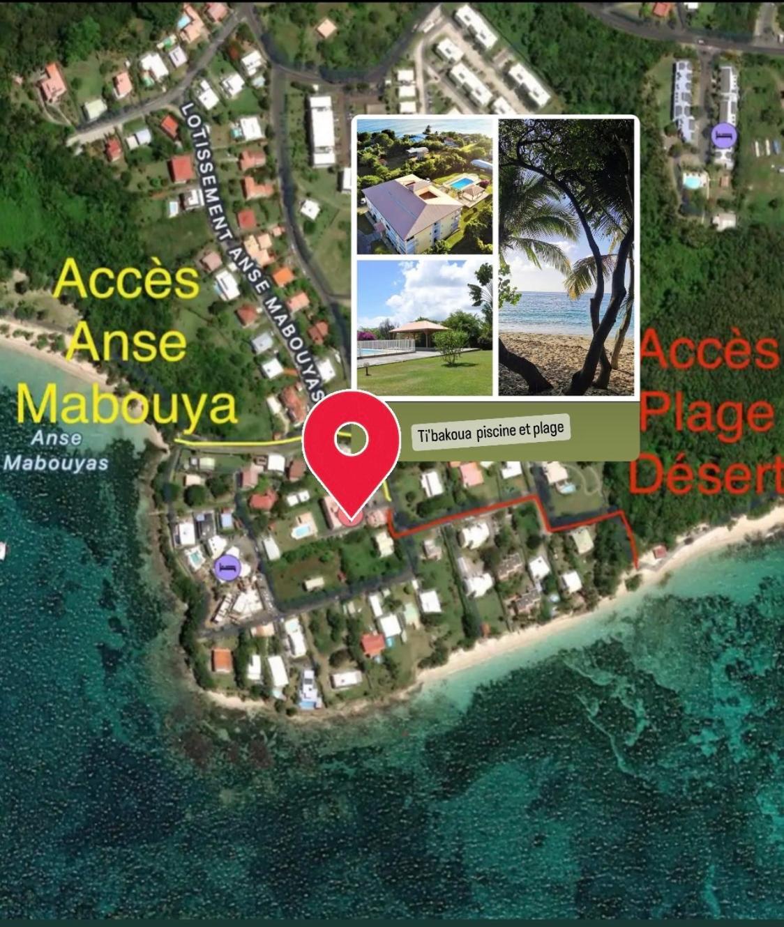 Ti'Bakoua A Sainte-Luce Plage Et Piscine Exteriör bild